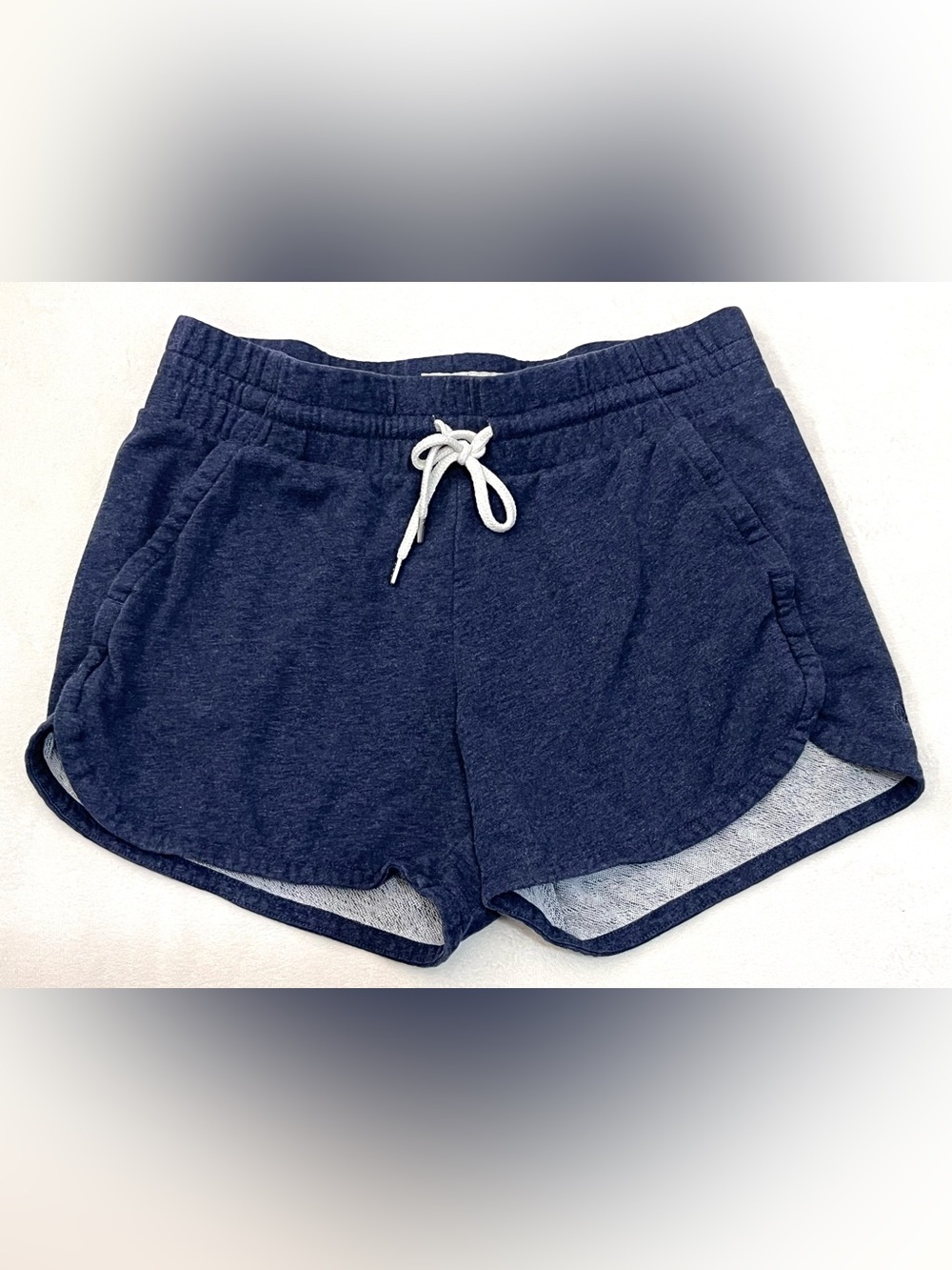 Champion Cotton Blend Navy Blue Athletic Drawstring Shorts Women’s Medium